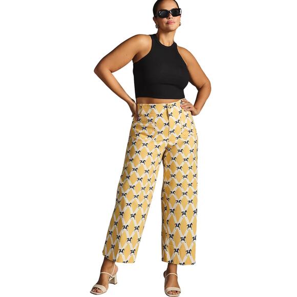 Anthropologie Maeve The Collette Sz 29 Fun Horse Print Equestrian Pants GREAT! - Picture 1 of 7